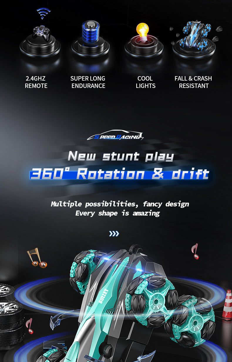 Eight Round Stunt Car